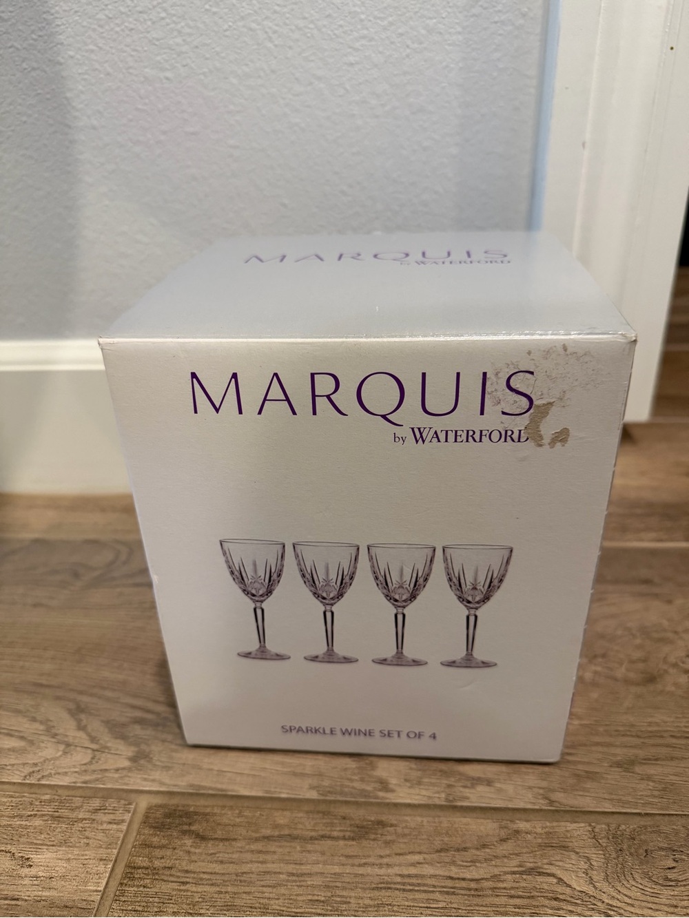 Marquis by Waterford Clear Sparkle Wine Glasses - Set of 4